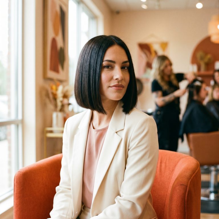 Fresh blunt bob haircut