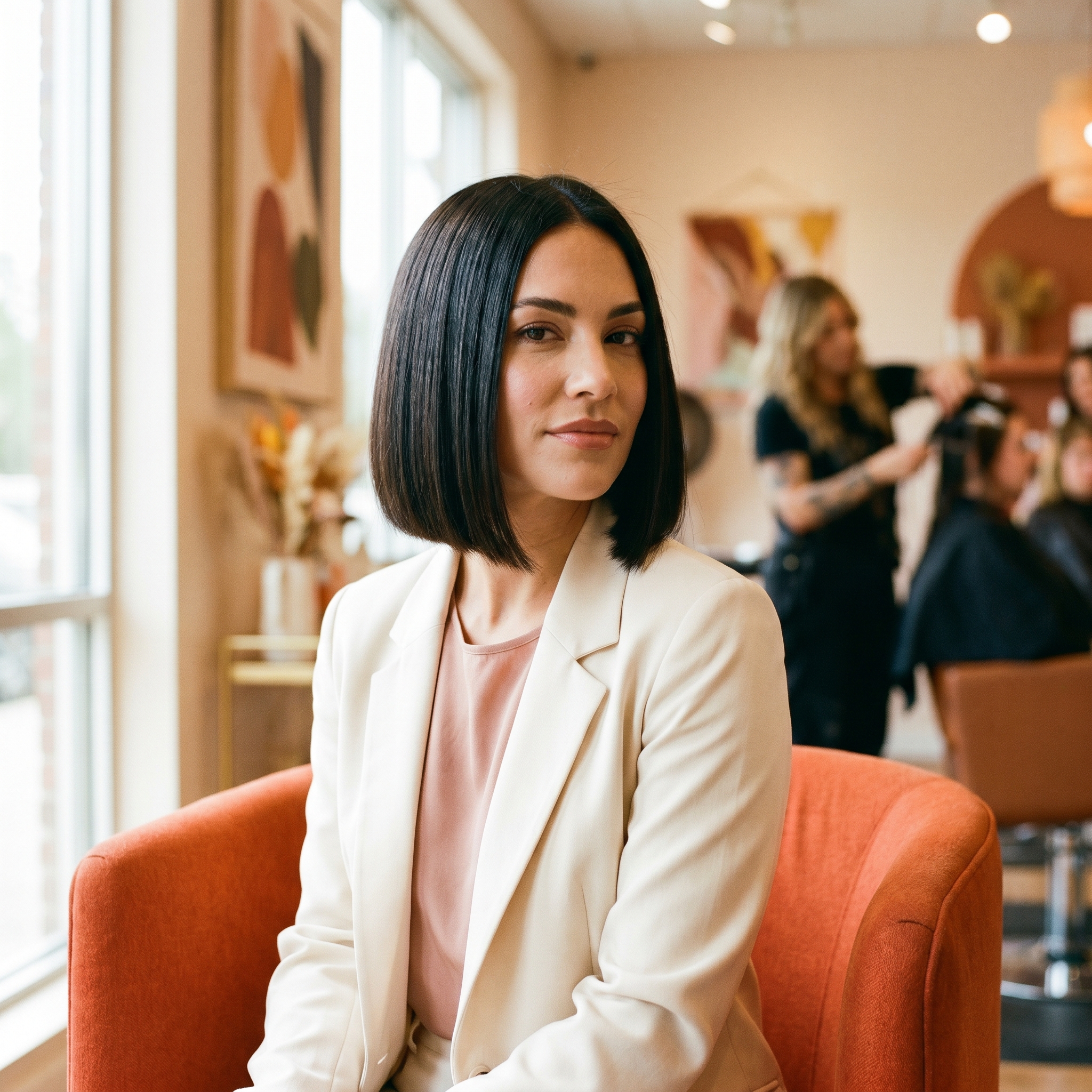 Fresh blunt bob haircut